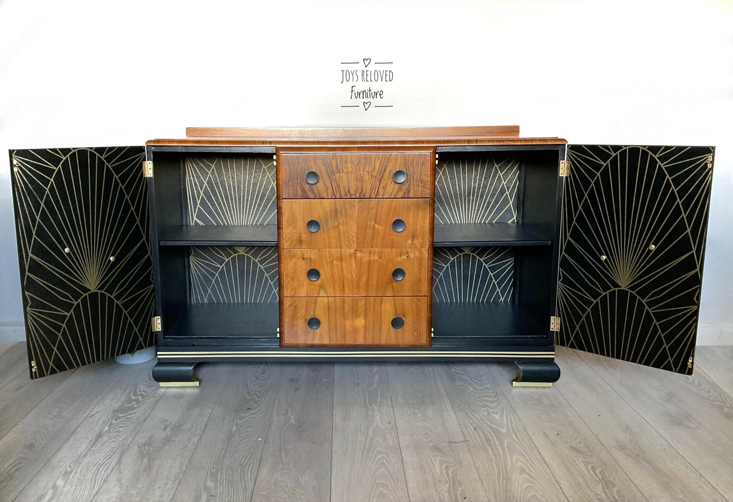Art Deco Walnut Sideboard