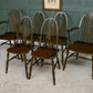 6 Elm Dining Chairs by Glenister - Hoop Back - 2 Carvers
