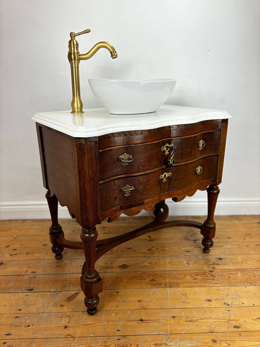 Vintage Vanity Unit Made to Order Vanity Unit Custom Made Bathroom Furniture Antique Traditional Bathroom Washstand Basin Unit