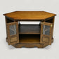 Old Charm Corner TV Stand Video Cabinet Model 2441 Light Oak FREE UK Delivery. SBR10947/1709E
