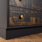 Meredew Chest of Drawers | Mid Century Modern Architectural Blueprint Tallboy Storage