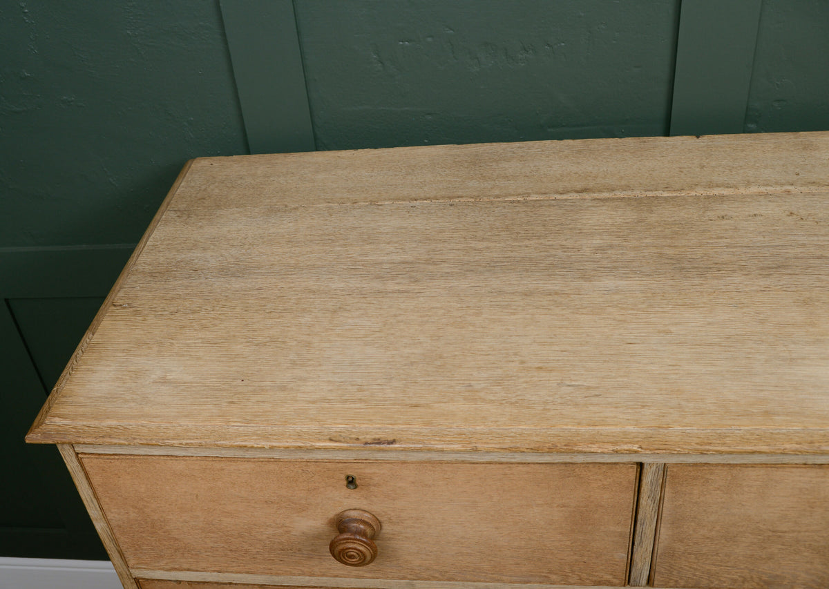 Antique Pale Oak Chest of Drawers - Extra Large