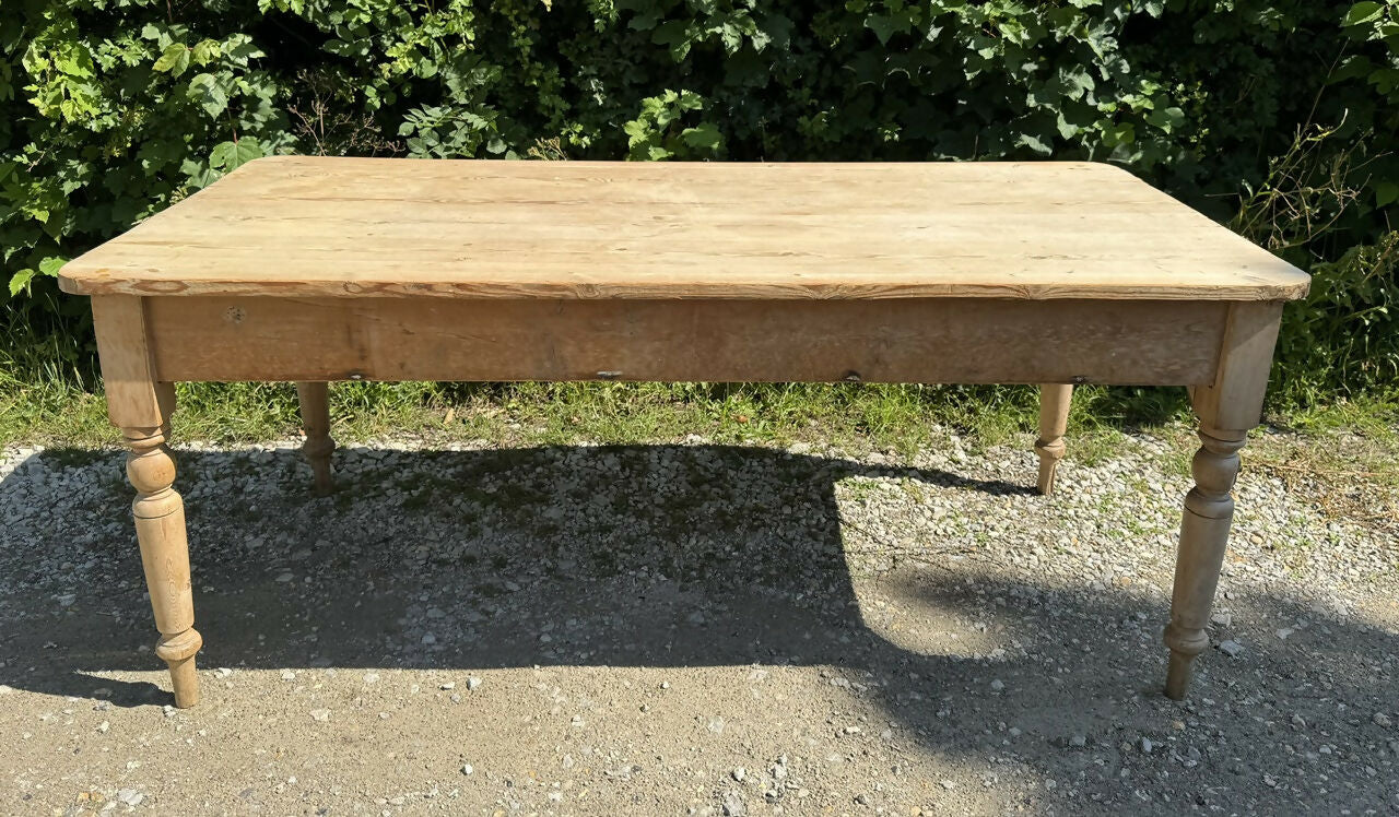 Antique 8 Seater Pine Dining Table