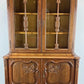 Bookcase Vintage French Louis XIV Style Oak Display Cabinet Sideboard LOT 4476