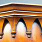 Yew Wood Corner Cabinet / Corner Cupboard Reprodux Bevan Funnel