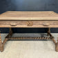 French Bleached Oak Carved Writing Desk