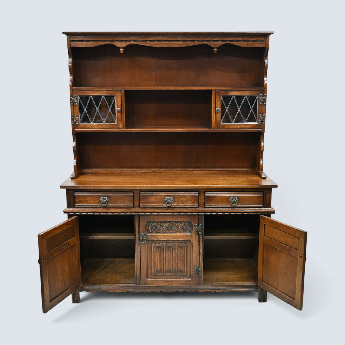 Old Charm Welsh Dresser Sideboard Dresser Top Light Oak Finish FREE UK Delivery*