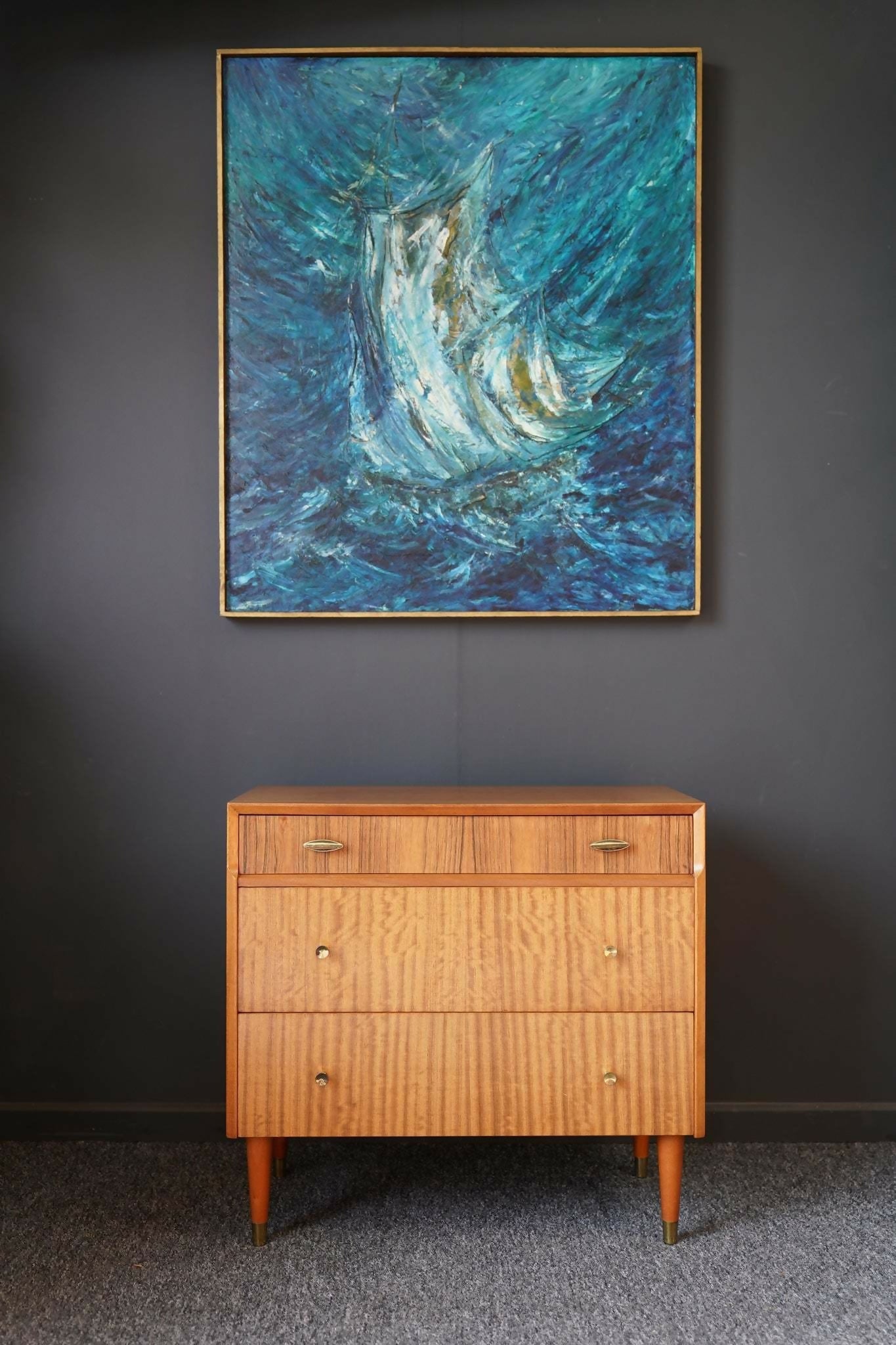 Mid Century Herbert Gibbs Small Chest Of Drawers