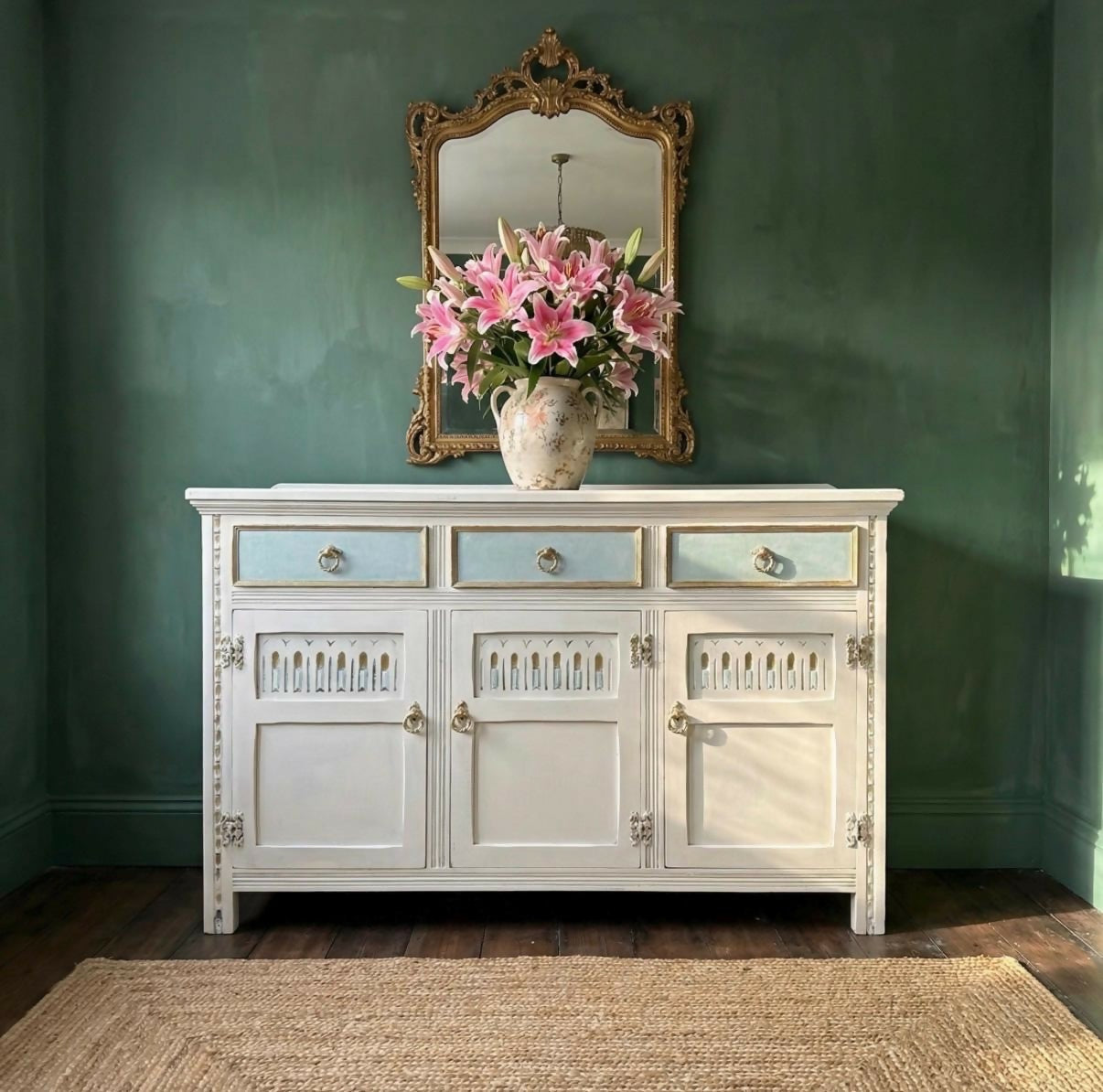 Vintage White Sideboard