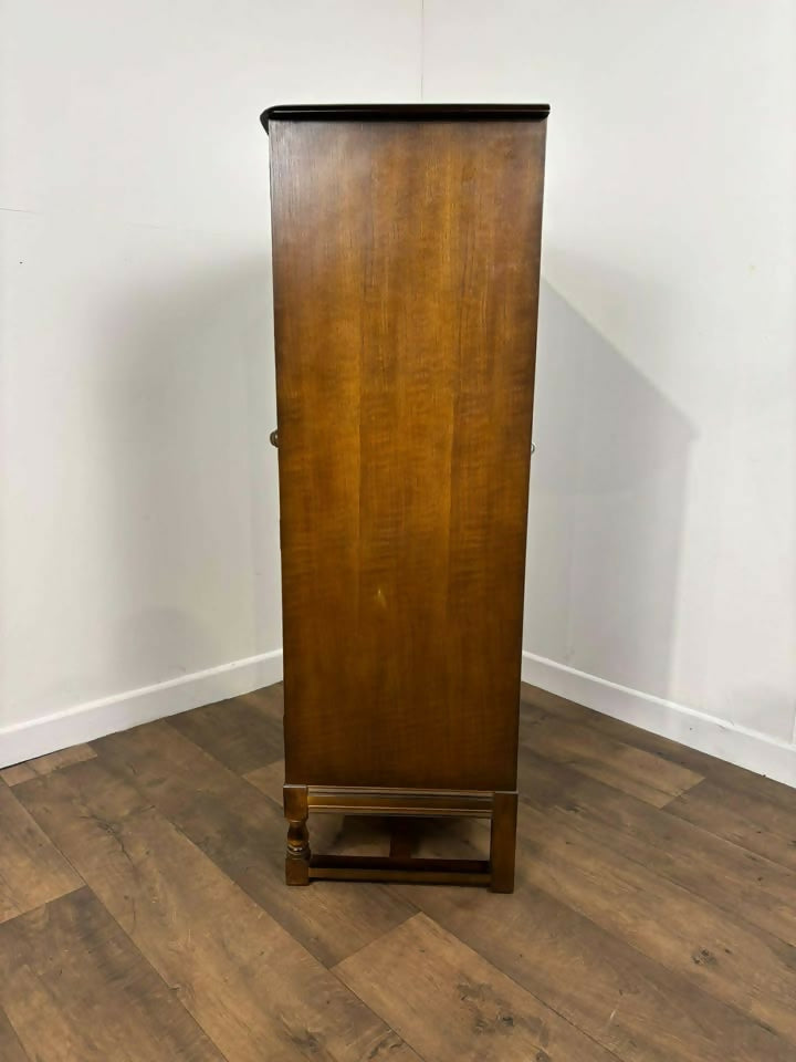 Vintage Priory Oak Cocktail Cabinet