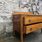 Vintage Oak Chest Of Drawers: Tallboy Cabinet Two Drawer