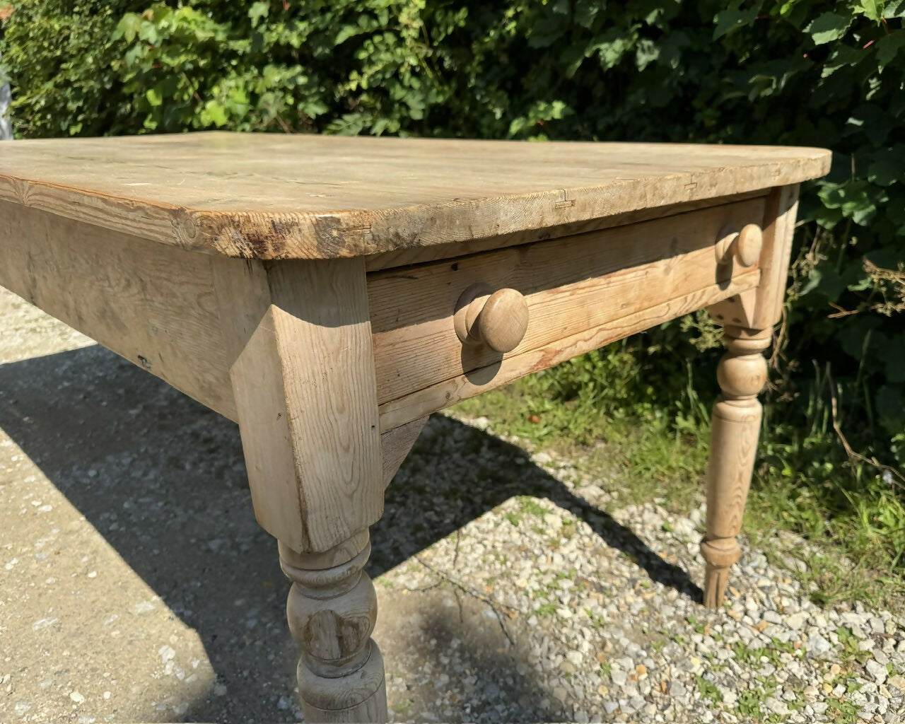 Antique 8 Seater Pine Dining Table