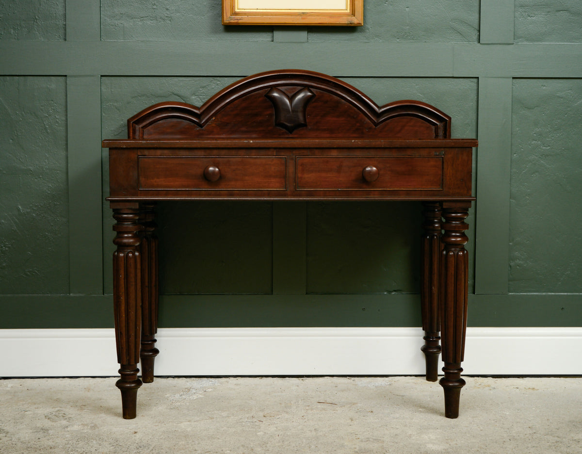 Victorian Mahogany Hall Console Table - Washstand - Bathroom Vanity Converison?
