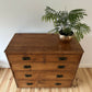 Antique Victorian Pine Chest of Drawers Rustic Solid Pitch Pine