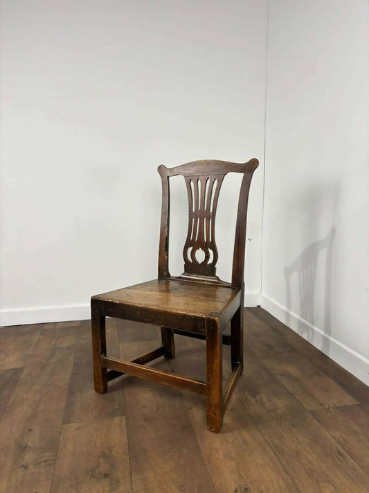 Georgian Oak Splat-Back Chair