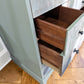 Vintage Stag sage green chest of drawers decoupage tallboy