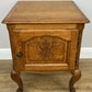 Pair of Bedside Tables Vintage French Louis Oak Nightstands Cabinets LOT 6308