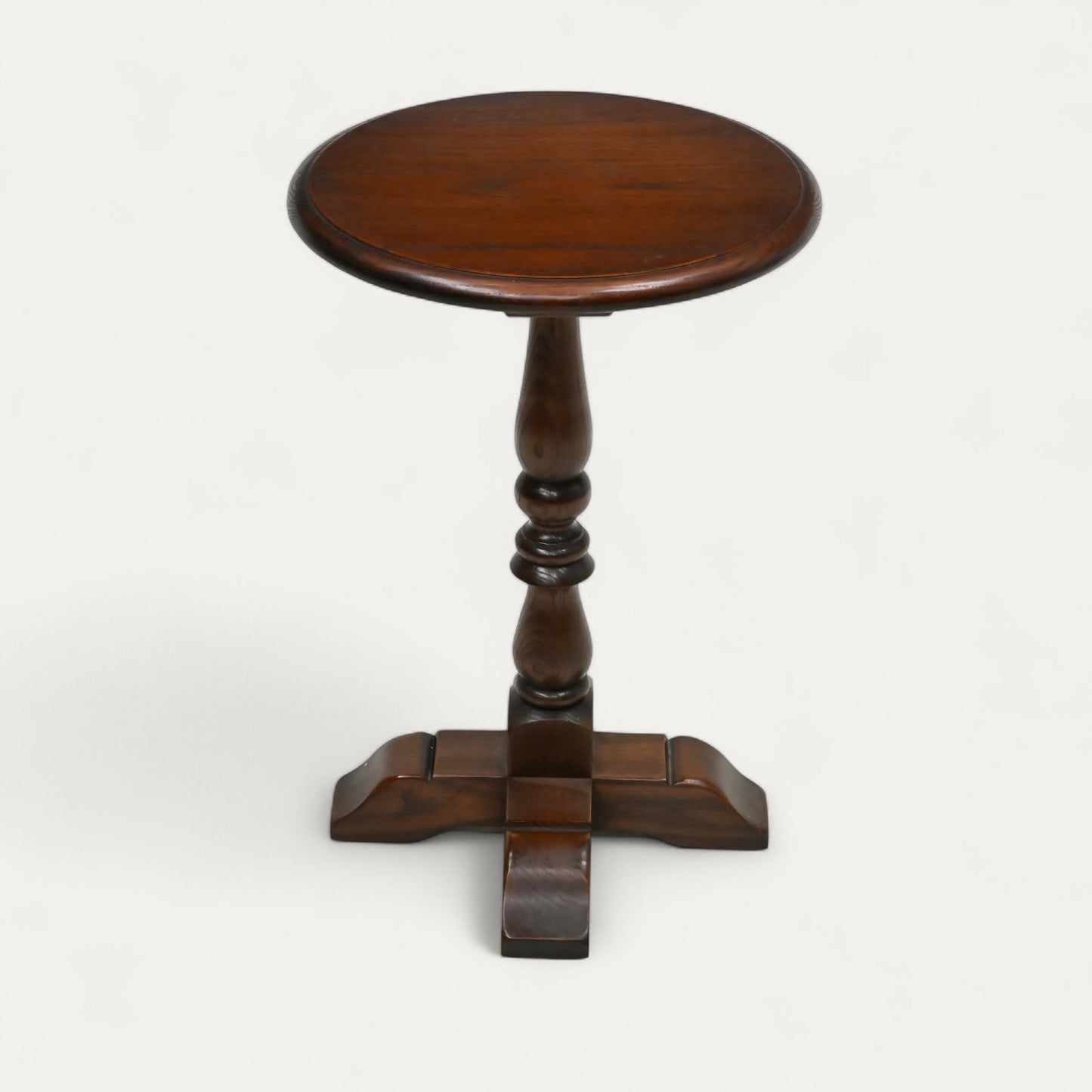 Old Charm Wine/Occasional Table Pedestal Tudor Brown Model 2217 FREE Delivery*. SBR10688/1007E