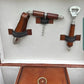 Quality Hand Crafted Vintage Style Leather Campaign Portable Drinks Picnic Bar