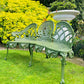 Cast Aluminium Garden Bench finished in Olive Green