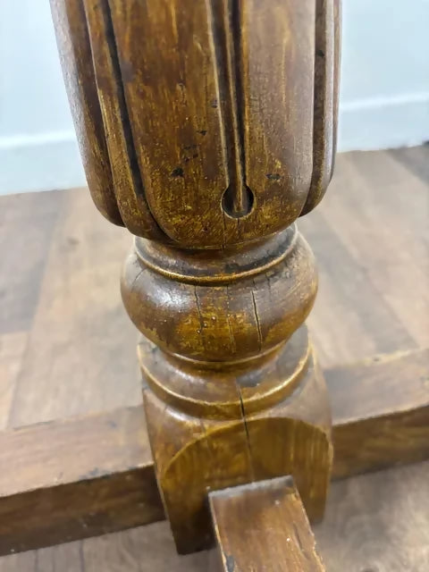 Vintage Oak Torchère / Plant Stand