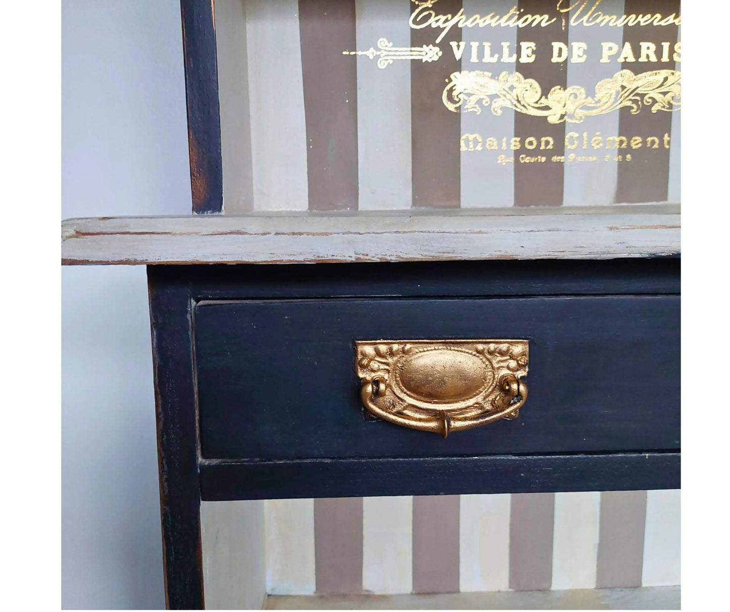 Black Coffee Hutch, Kitchen Dresser, Coffee Nook