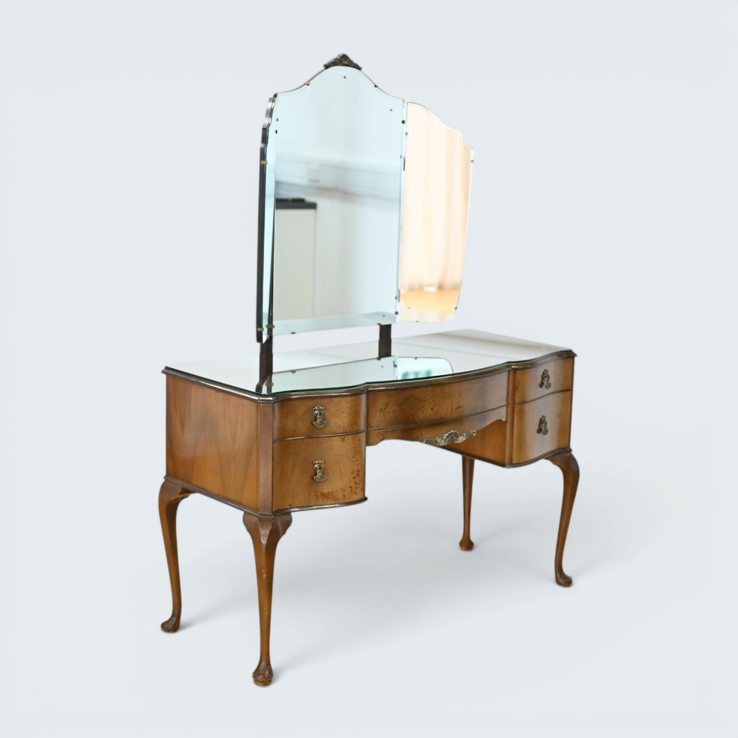 Wrighton Dressing Table Queen Anne Style Triple Mirrors FREE UK Delivery
