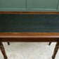 Victorian Mahogany Console Side Table with Leather Top & End Drawer
