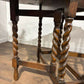 Vintage Oak Gateleg Table with Pie Crust Edge