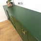 Vintage G Plan sideboard in green, E Gomme Tola, mid century modern, drink cabinet, tv stand, media unit