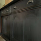 Vintage Victorian Painted Solid Pine Dresser Sliding Door Cupboard