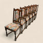 6 Old Charm Dining Chairs Upholstered Tudor Brown Frames FREE UK Delivery*. SBR10636/2606E