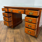 Victorian Mahogany Twin Pedestal Knee Hole Desk