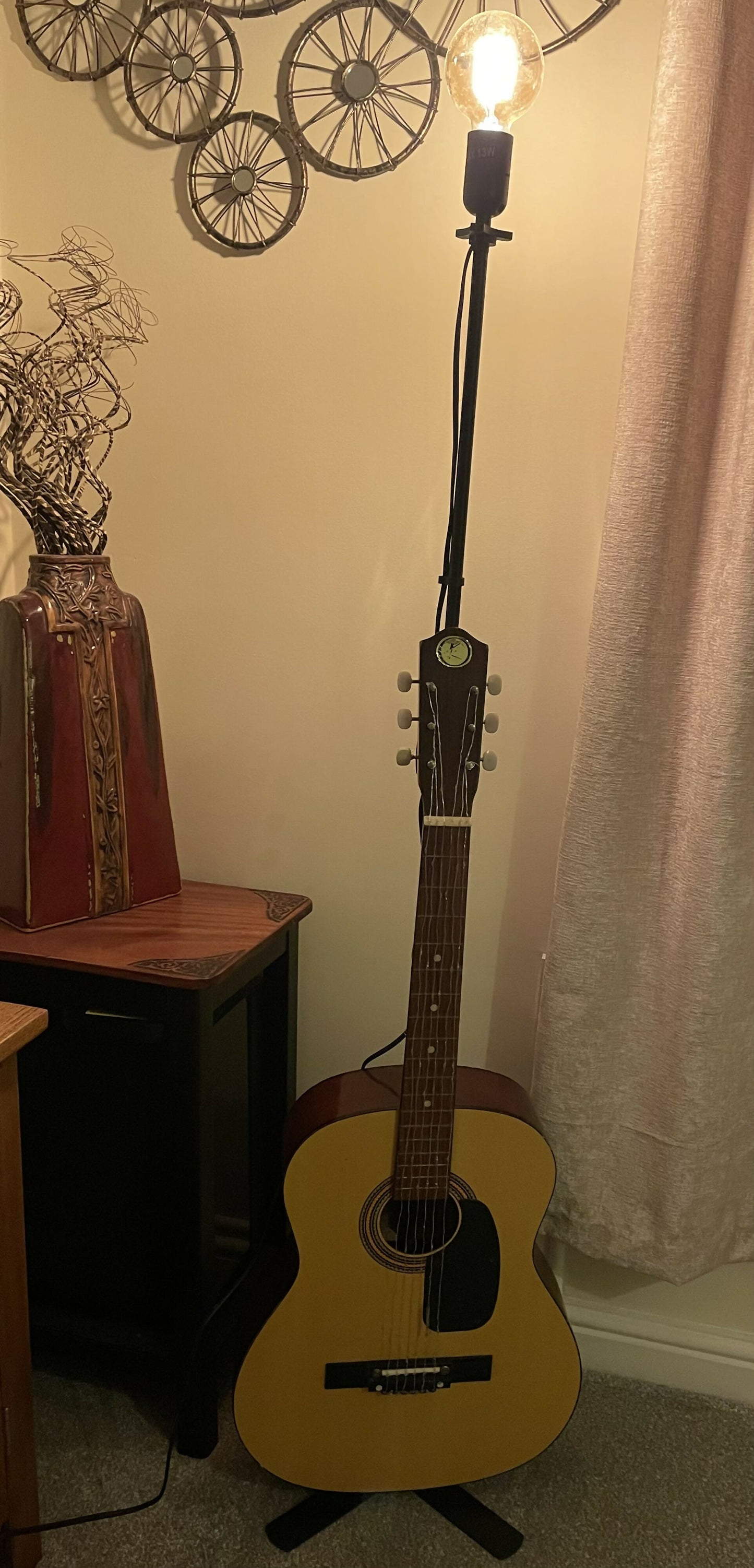 Bespoke Acoustic Guitar floor lamp l