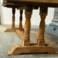 Deep French Oak Farmhouse Dining Table lovely top