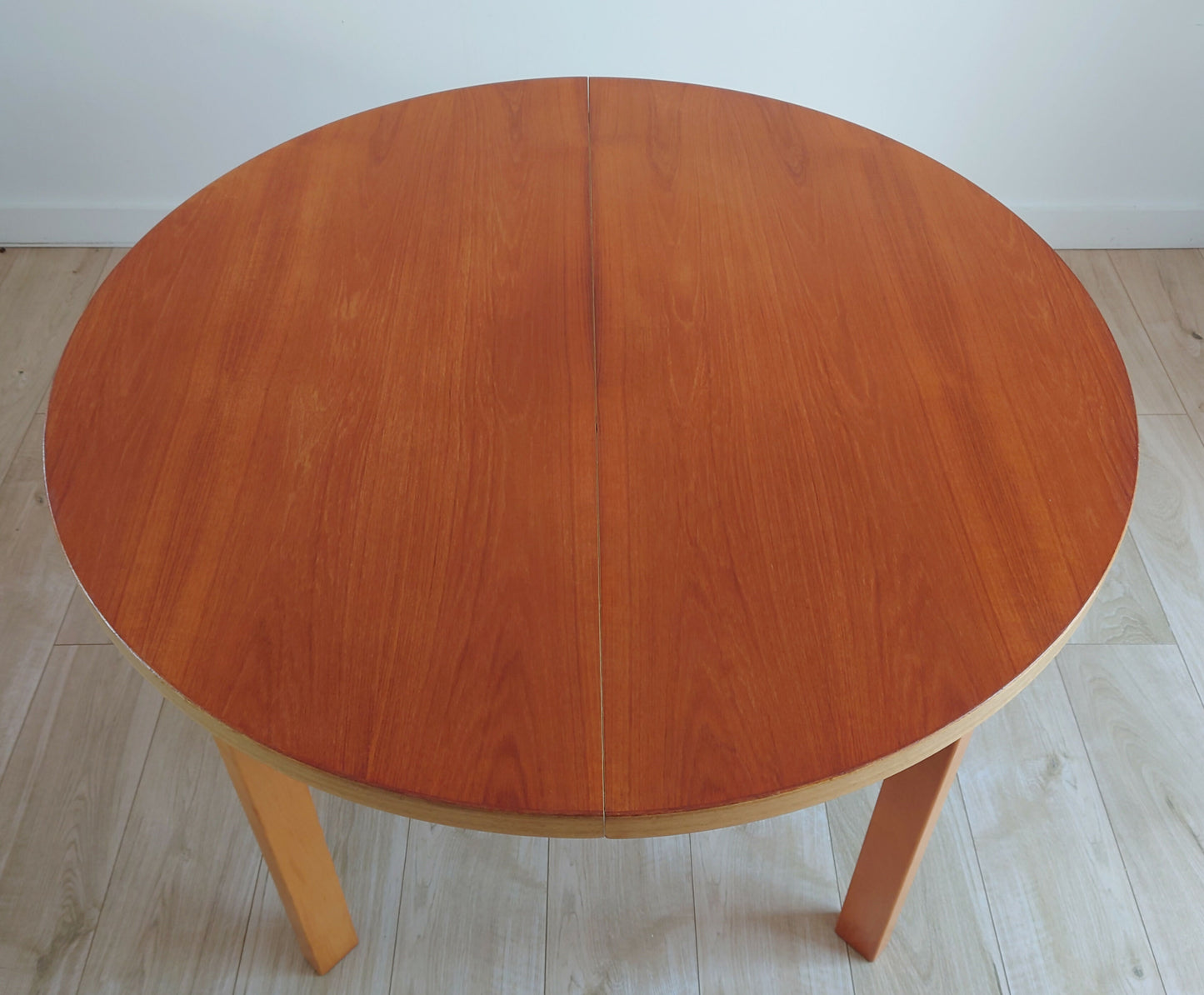 Mid century retro GDR round dining table