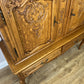 Cabinet Vintage French Louis XVI Oak Display Buffet Carved Sideboard LOT 6316