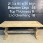 Quality Oak Farmhouse Dining Table