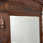 Mirror Antique French Oak Wall Mirror Home Decor Carved Wall Frame LOT 6371
