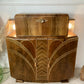 Large Art Deco Walnut Cocktail Cabinet with Design