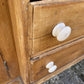 Large Antique Victorian Pine Glazed Dresser Housekeepers Cupboard