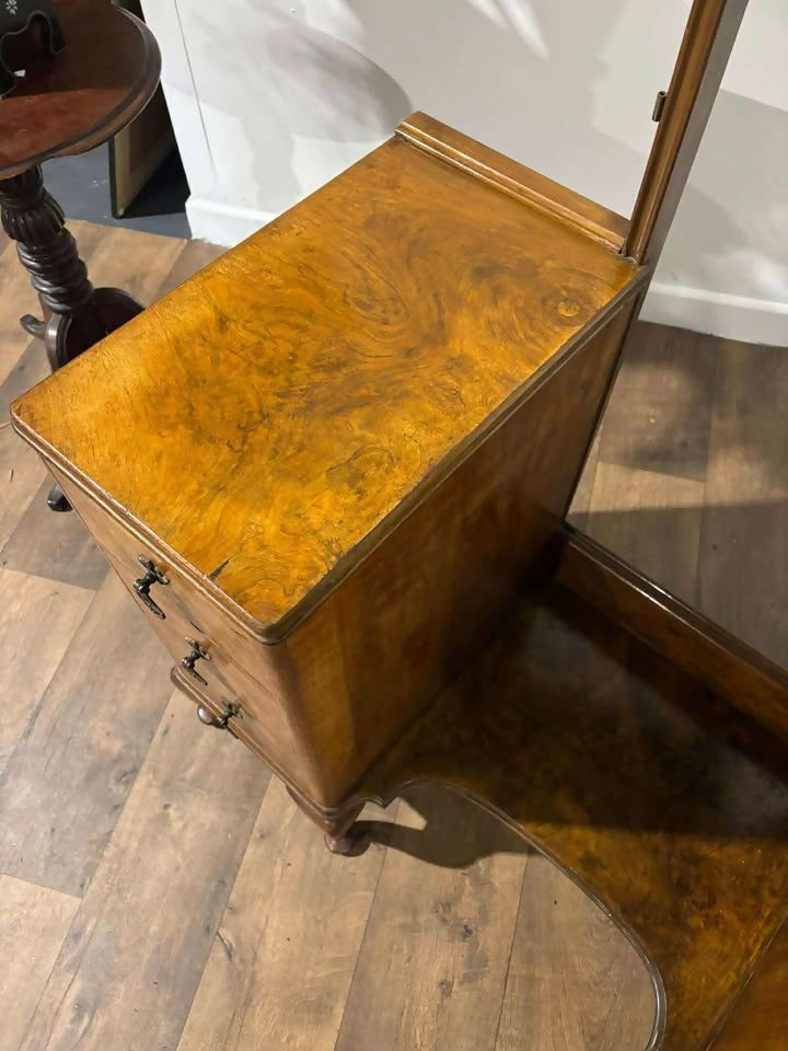 Vintage Burr Walnut Dressing Table