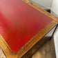 Mid Century Oak Kneehole Twin Pedestal Desk