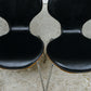 4 Dwell Bentwood Dining Chairs - Black Leatherette Seats - MCM Style