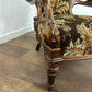 Victorian Armchair Floral Upholstered