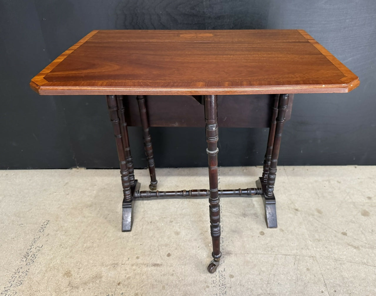 Inlaid Edwardian Sutherland Table
