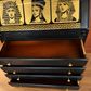 THE AFRICAN ASPECTS UPCYCLED - ONE-OFF FURNITURE ART - The Golden Dynasty Statement writing bureau