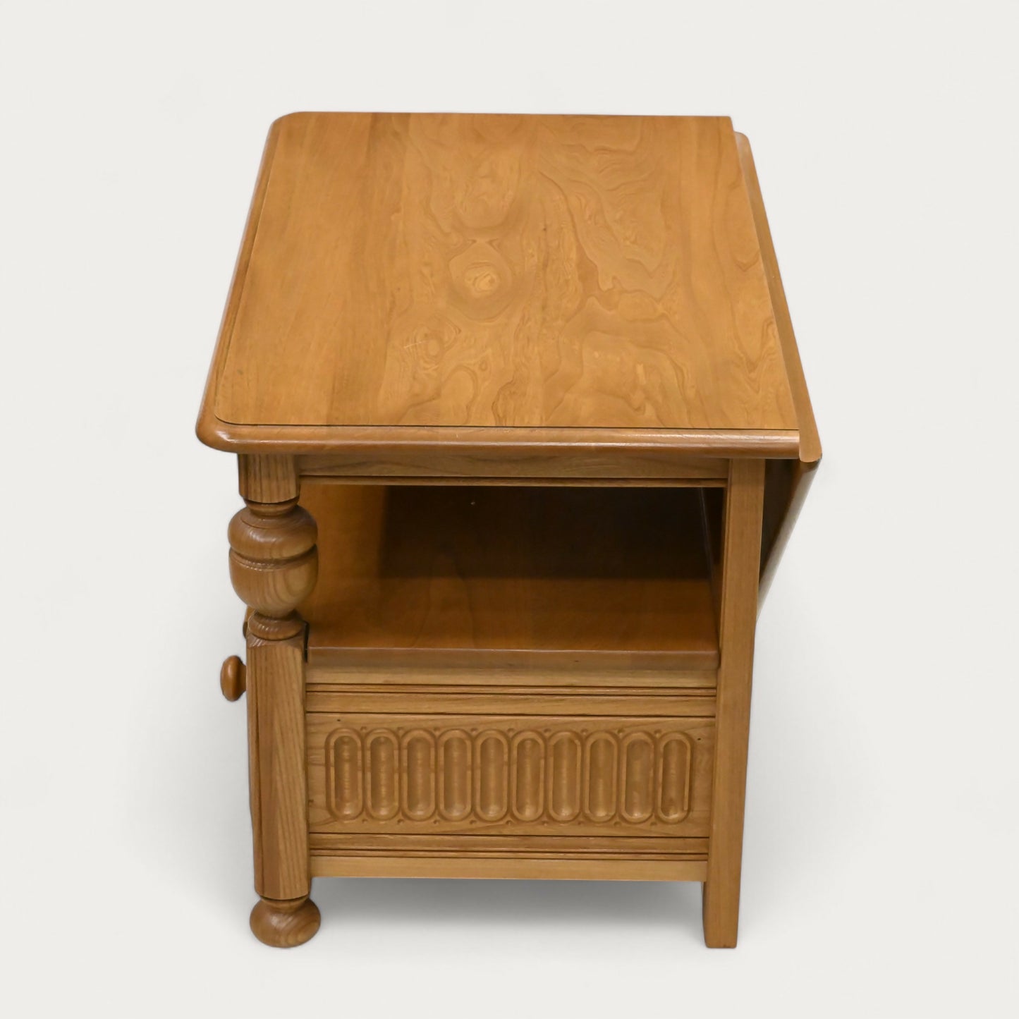 Ercol Corner TV Stand Video Cabinet Corner Flap Light Finish FREE UK Delivery. SBR10565/1006E