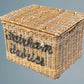 Large Antique Wicker Basket /log Basket