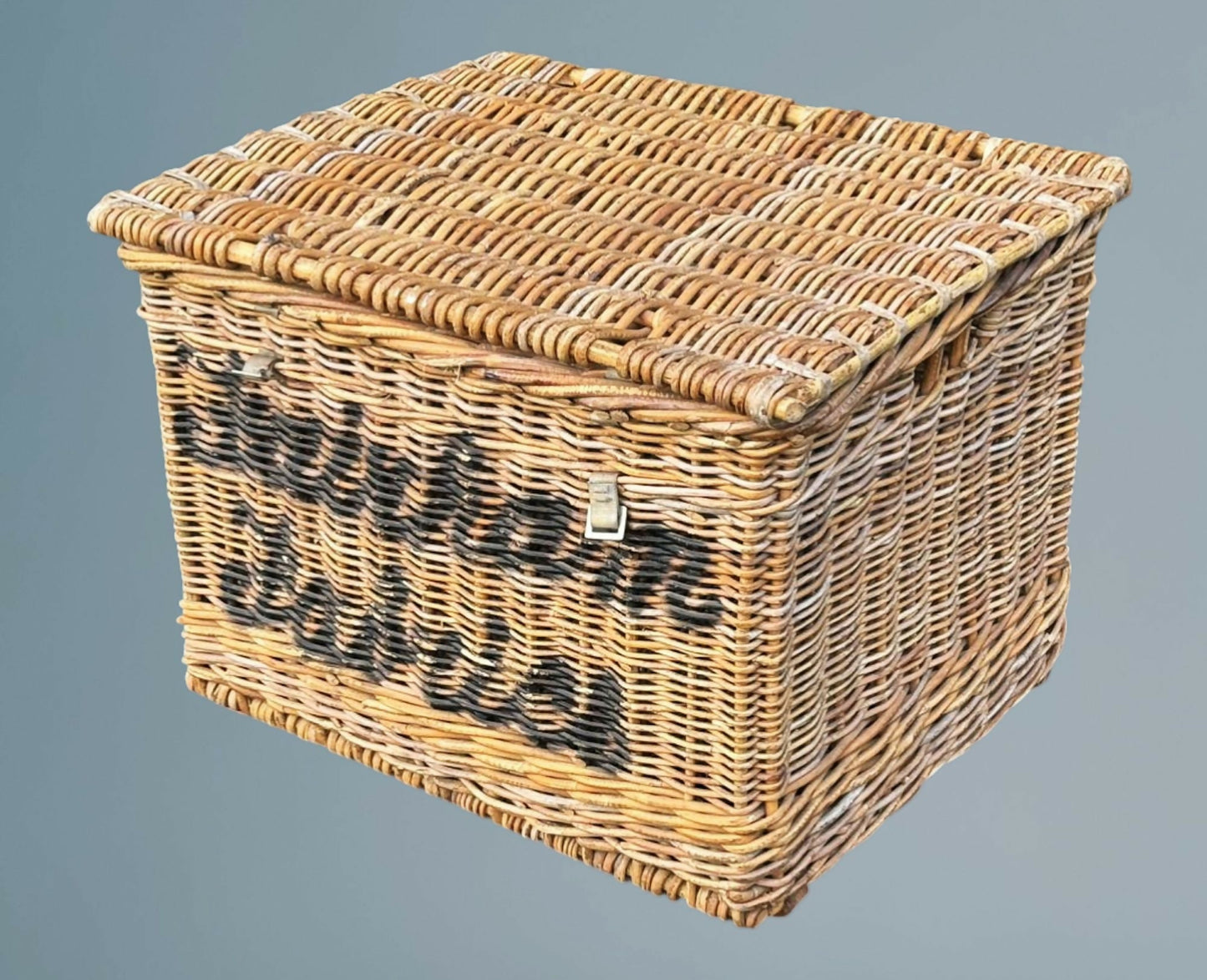 Large Antique Wicker Basket /log Basket